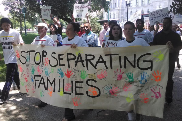 Immigration protests in Washington in June 2014 (Credit: Michigan United)